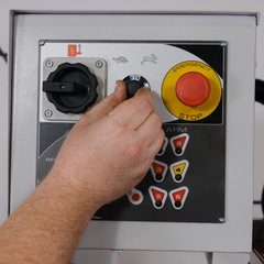 NTM 350-S: 14" Semi-Auto, Double-Column Cold Saw (4-5/8" Round Tube Capacity)