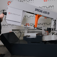 S 650 DI: Semi-Automatic Band Saw with Variable Speed Inverter (18" Round Tube Capacity)