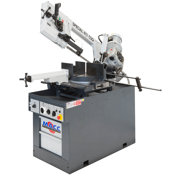S 411 CSO: Manual Band Saw with Automatic Head Descent and Variable Speed Inverter (11-3/4" Round Tube Capacity)
